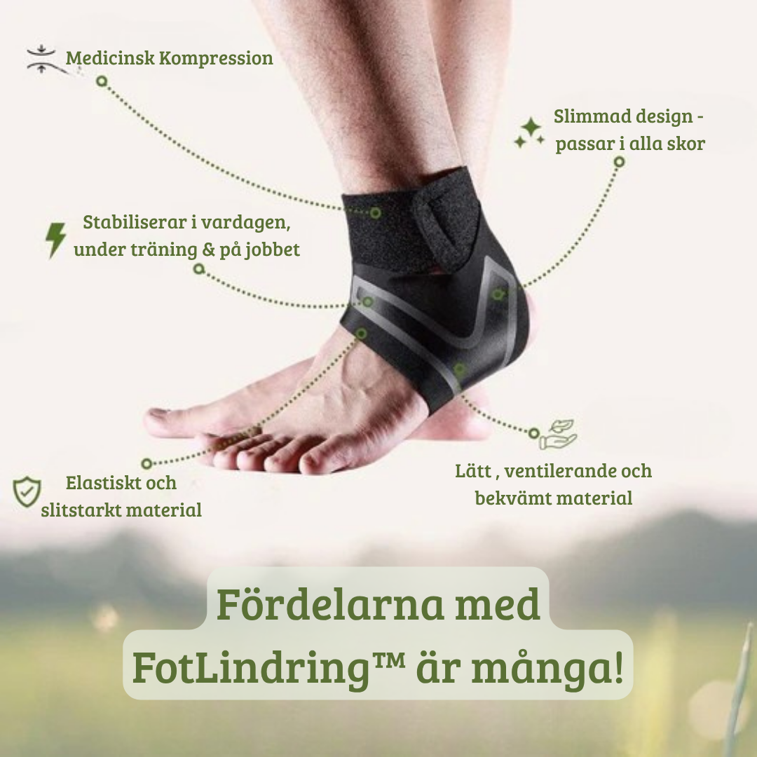 FotLindring™ – Kompressionsstöd för fotled & häl